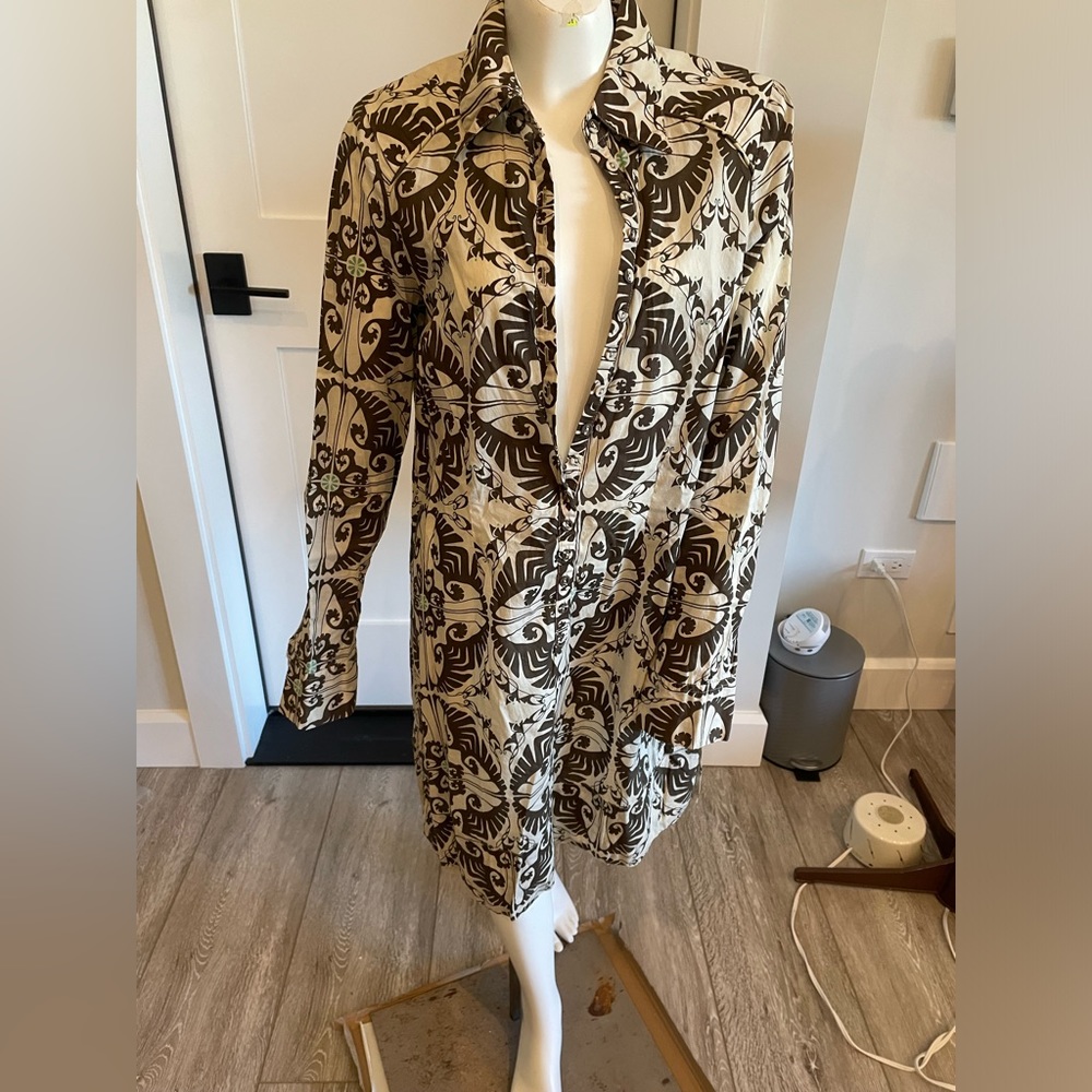 Hoss Intropia button neck tunic dress size 36